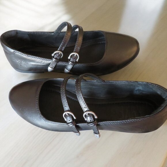 FRYE - Carson Multi Mary Jane Flats -Black - Women Size 8 - New in Box - Picture 11 of 16